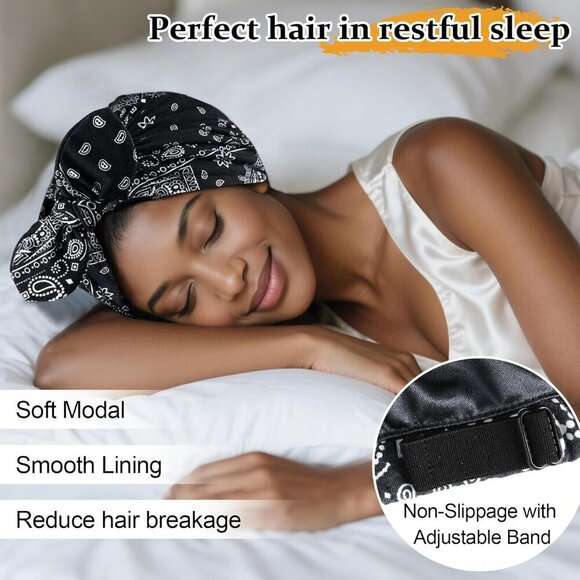 Satin Lined Cotton Beanies for Women Chemo Headwear Pack of 2 main image 5
